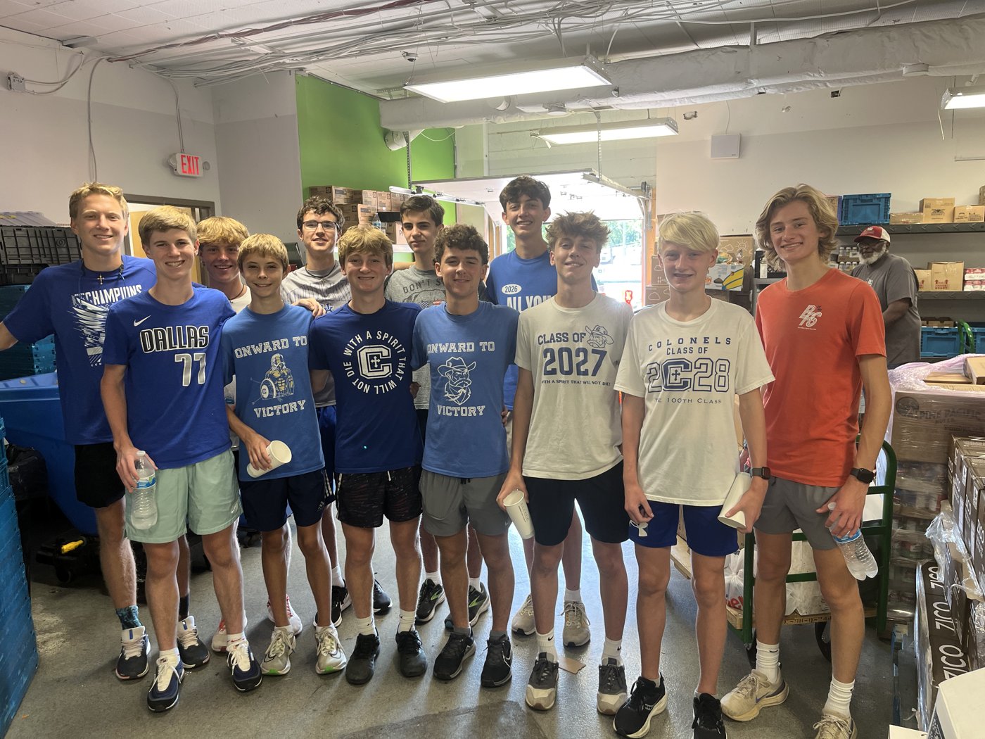 With the cross country team