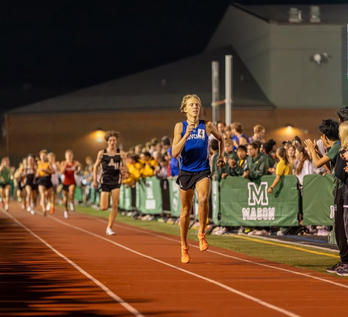 William leading a race at Mason