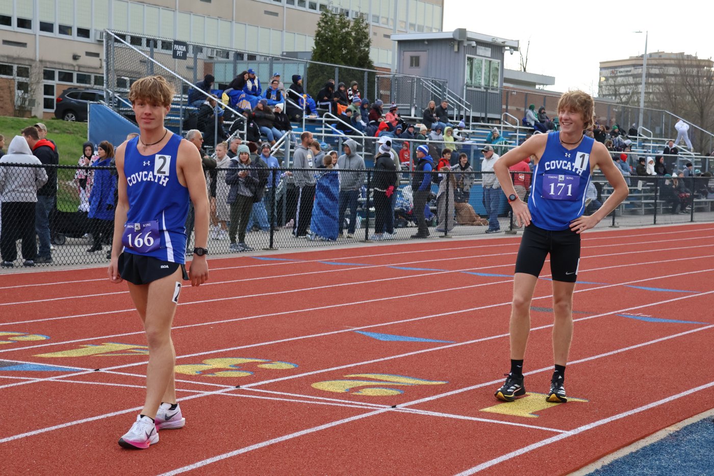 Right after a race with a teammate